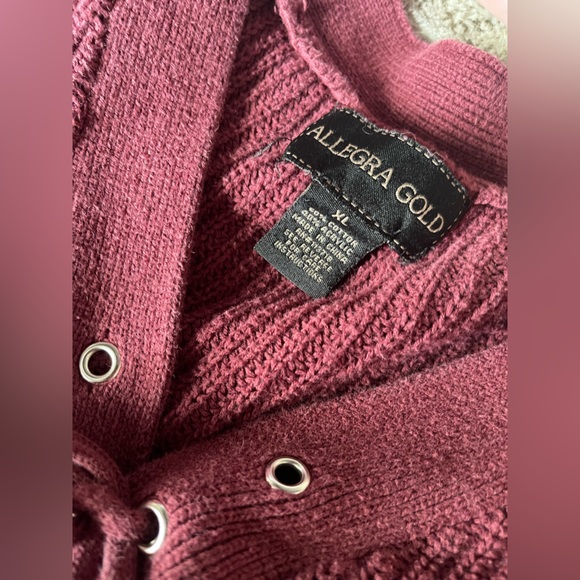 AllegraGold Front Tie sweater - Picture 2 of 2